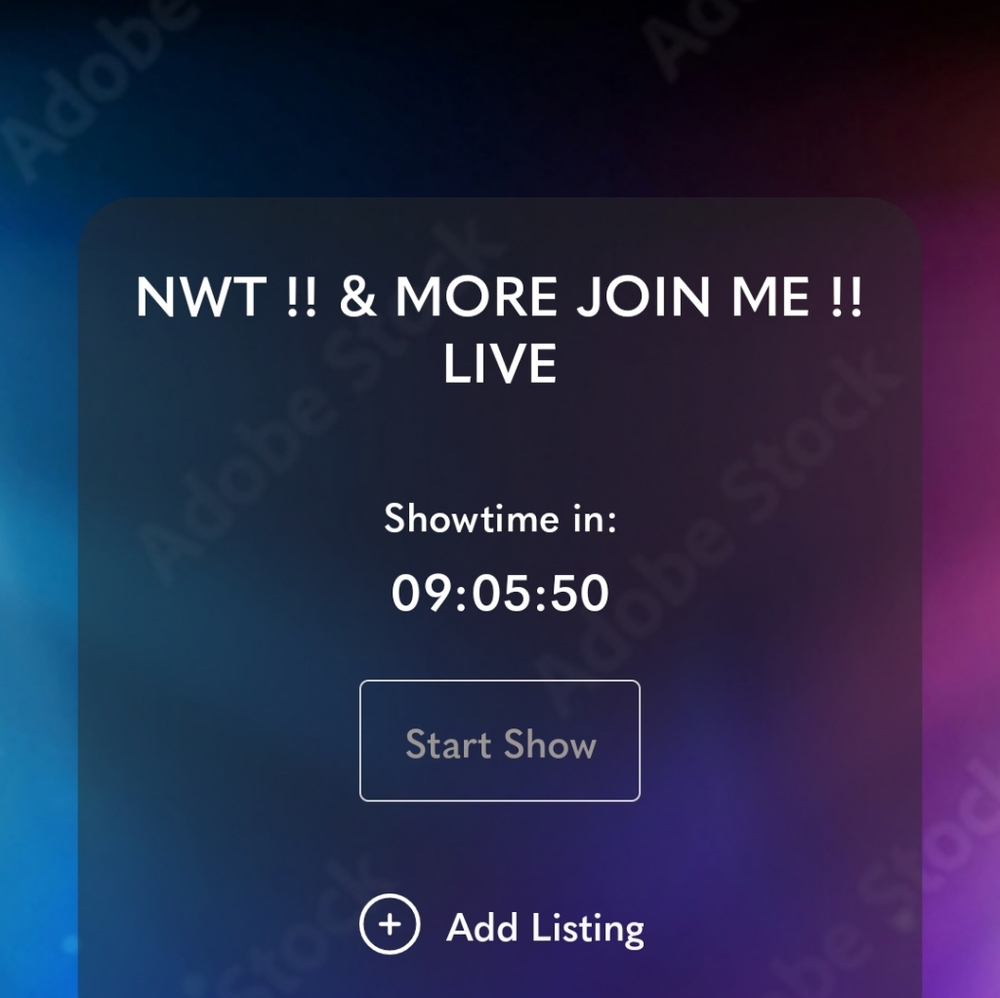SHOW RESCHEDULED FOR UPDATES!! LIVE LIVE JOIN ME !!! NWT & MORE !!! - Picture 1 of 1